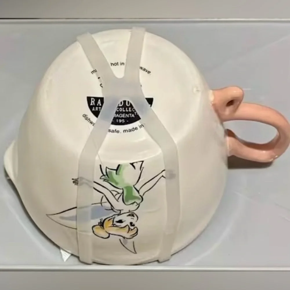 Rae Dunn Disney Tinkerbell Measuring Cups Set 4 Different Designs on Each Pink